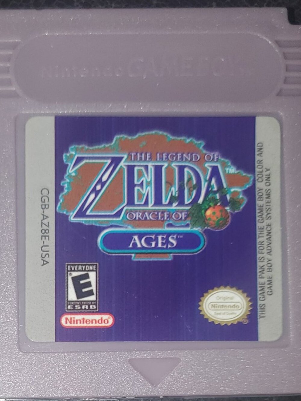 Legend of Zelda Oracle of Ages GBC Video Game Gameboy Color